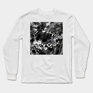 The Black and White Butterfly Long Sleeve T-Shirt